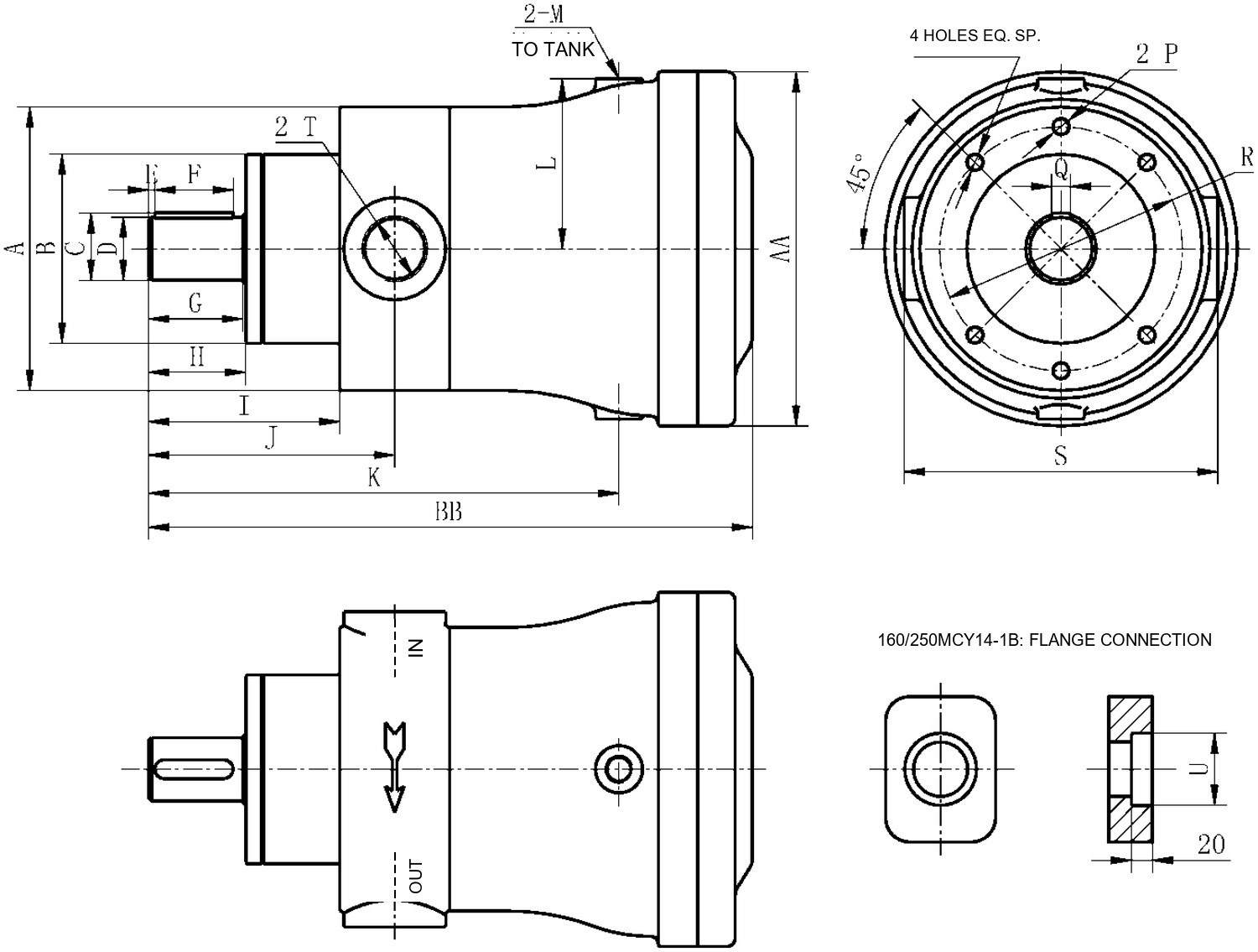 MCY14-1B mounting dimensions